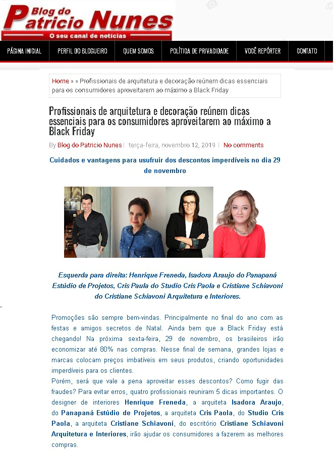 (Português do Brasil) Blog Patrício Nunes – Black Friday