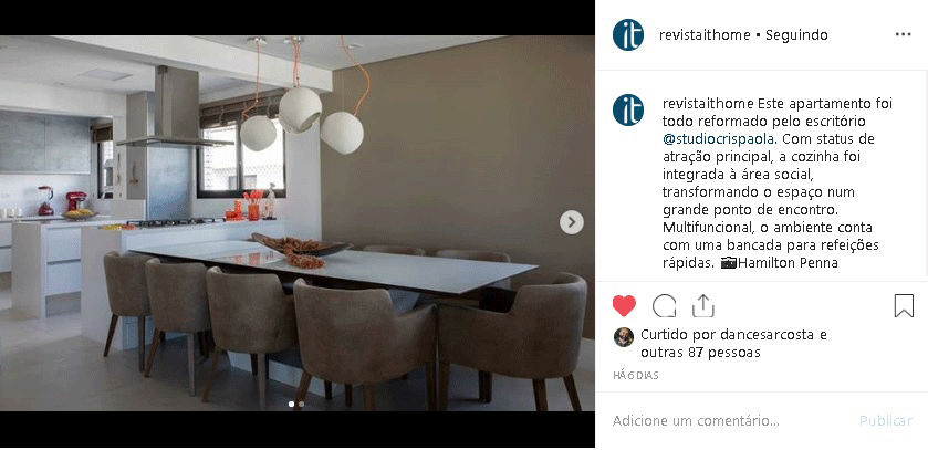 (Português do Brasil) Instagram Revista It Home