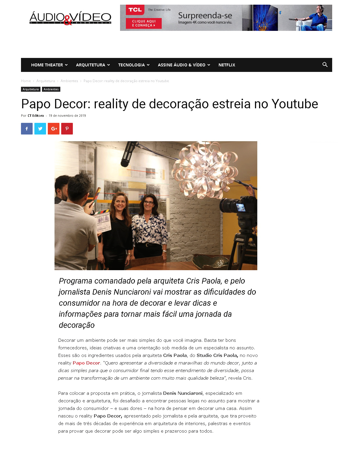 (Português do Brasil) Revista Áudio e Vídeo